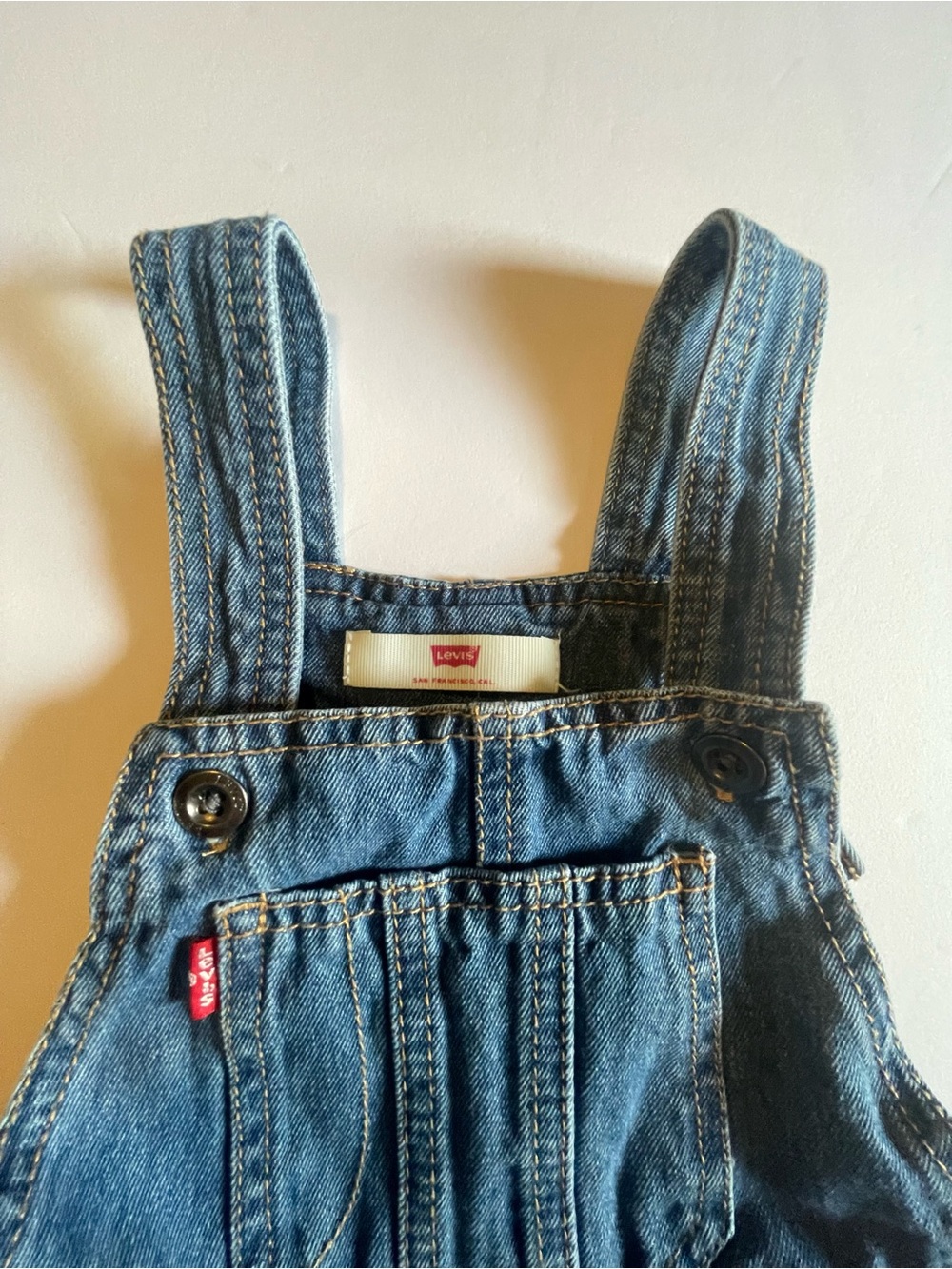 Levi's Blue Denim Bib Overalls - Baby/Toddler